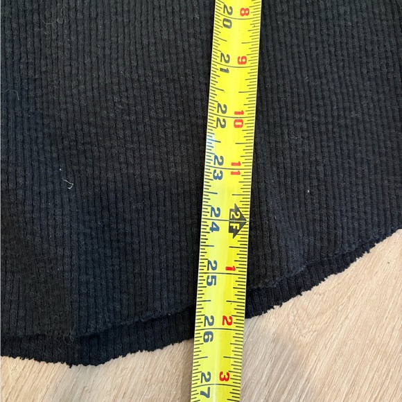 We The Free Black Waffle Knit Top - Picture 6 of 6